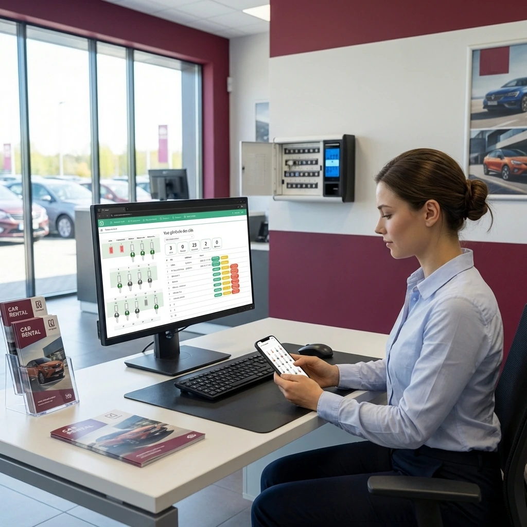 Utilisatrice web et mobile