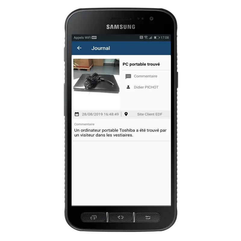 MyMCR Main Courante sur Smartphone