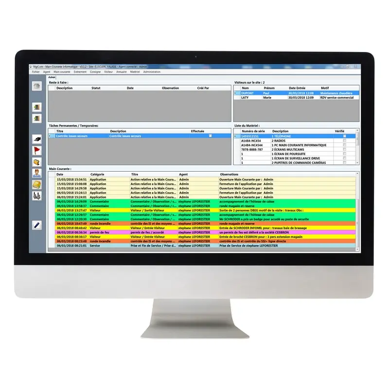 MCI-V3 : Main courante monoposte